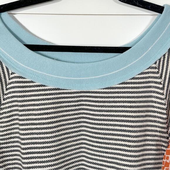 Ces Femme Striped Patchwork Print Long Sleeve Knit Top, EUC, Size Small - Picture 5 of 13